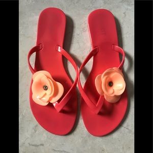 🌟🌟3 for $25🌟🌟Floral Jelly Sandals Coral